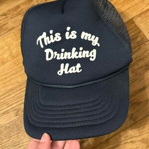 Navy Blue Drinking Hat